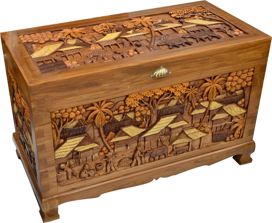 Teak chest